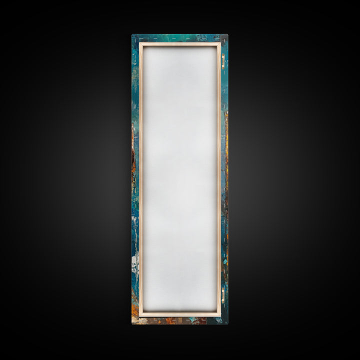 Coastal Dock Painting Canvas Print, Nautical Wall Art, Painting Morro Bay, Coastal Decor, Seascape Painting, Ocean Art, Rustic Art, Extra Wide Art, Farmhouse Art, Nautical Painting, Blue And Green Wall Art, Gift Idea, Bedroom Art