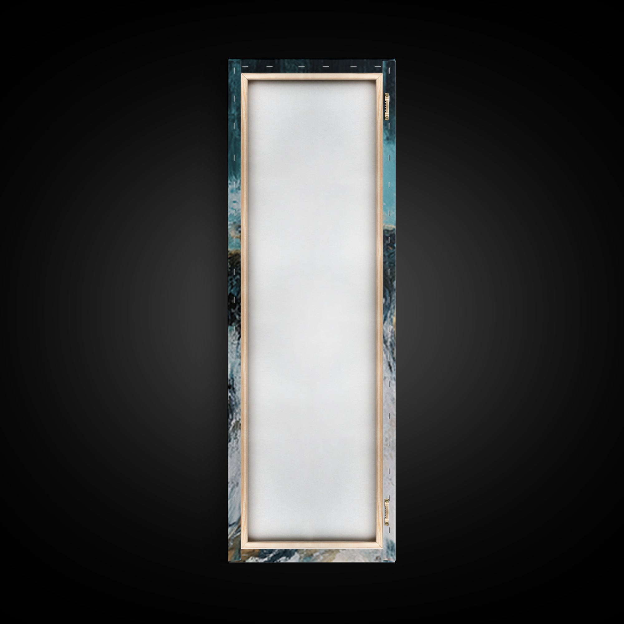 Abstract Gold and Teal Canvas Print Sacred Geometry Wall Art Teal Wall Art Zen Wall Art Moody Art Minimalist Art