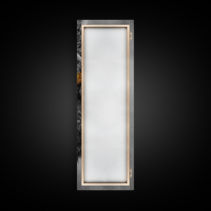 American Bison Close-Up Framed Canvas Print | Rustic Wall Art | Western Decor | Moody Art | Wildlife Painting | Gift Idea | Farmhouse Art