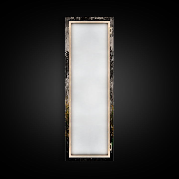 Black White Bison Canvas Print Rustic Wall Art Western Art Farmhouse Art Tall Narrow Art Above Sofa Art Gift Idea Him