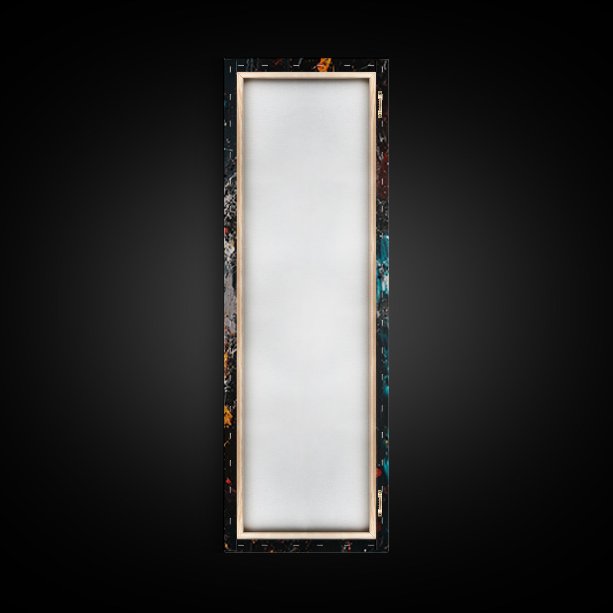 Abstract Bison Canvas Print Southwest Wall Art Rustic Decor Tall Narrow Art Living Room Art Vertical Wall Art Gift Idea Him