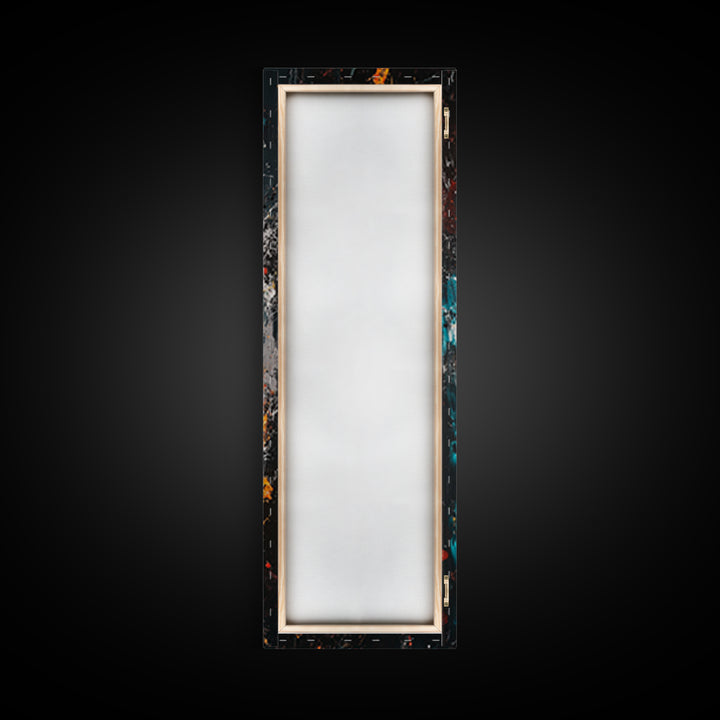 Abstract Bison Canvas Print Southwest Wall Art Rustic Decor Tall Narrow Art Living Room Art Vertical Wall Art Gift Idea Him