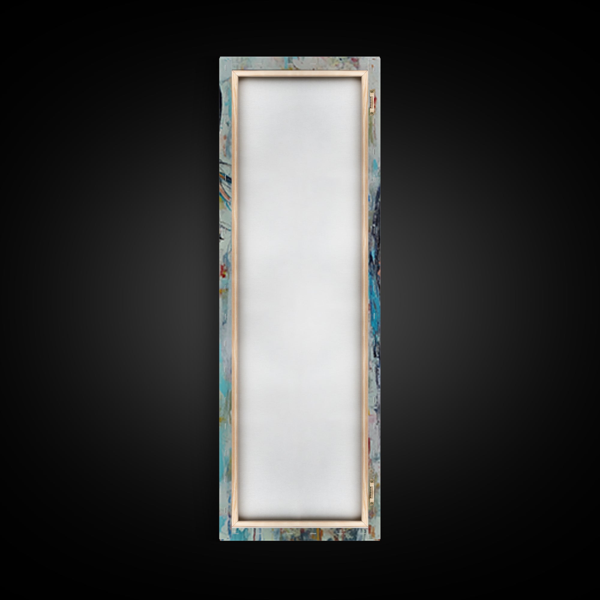 Abstract Horse Portrait Framed Canvas Print Moody Art Rustic Wall Art Southwest Wall Art Extra Tall Narrow Art