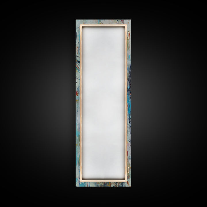 Abstract Horse Portrait Framed Canvas Print Moody Art Rustic Wall Art Southwest Wall Art Extra Tall Narrow Art