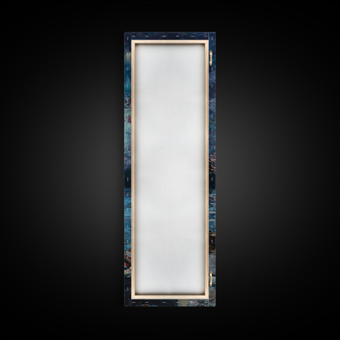 Cozy Campfire Lake View Canvas Print Rustic Wall Art Southwest Art Smoky Mountain Art Nautical Decor Above Couch Wall Art