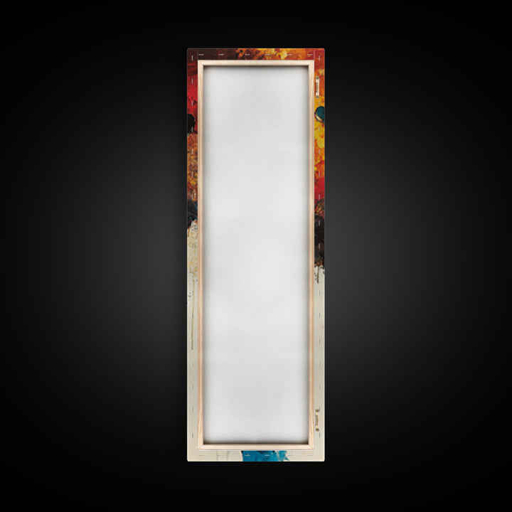 Abstract Cowboy Painting Framed Canvas Print chicano art rustic wall art dark romance painting western decor moody art above couch art