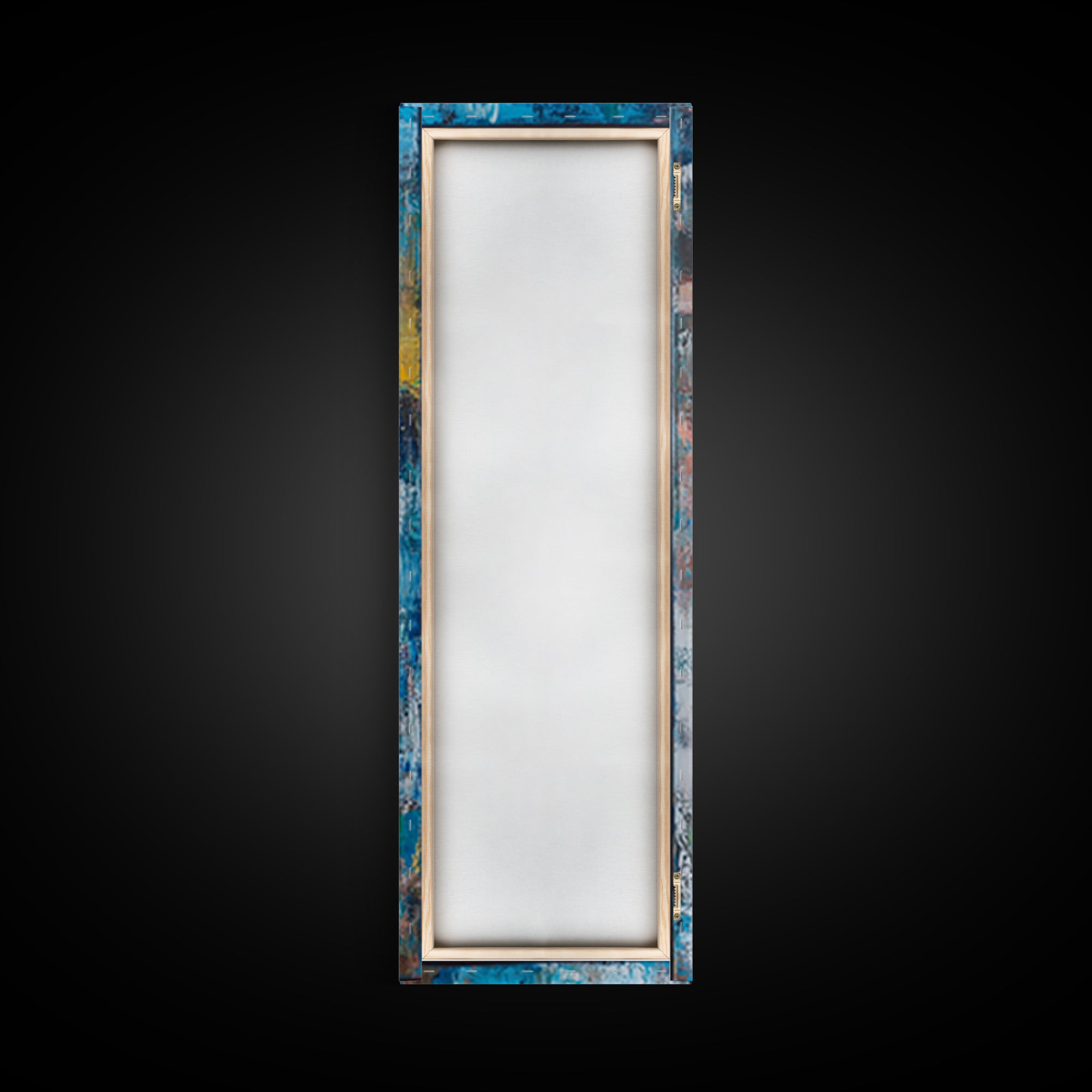 Compass Wall Art Framed Canvas Print, Nautical Wall Art, Blue and Green Wall Art, Coastal Decor, Rustic Art, Extra Wide Art, Farmhouse Art