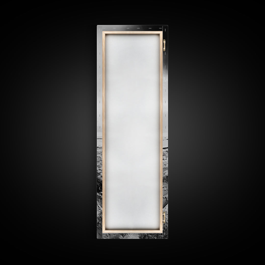 Beach Bonfire, Minimalist Art, Framed Canvas Print, nautical wall art, rustic decor, coastal painting, zen wall art, moody art, minimalist art