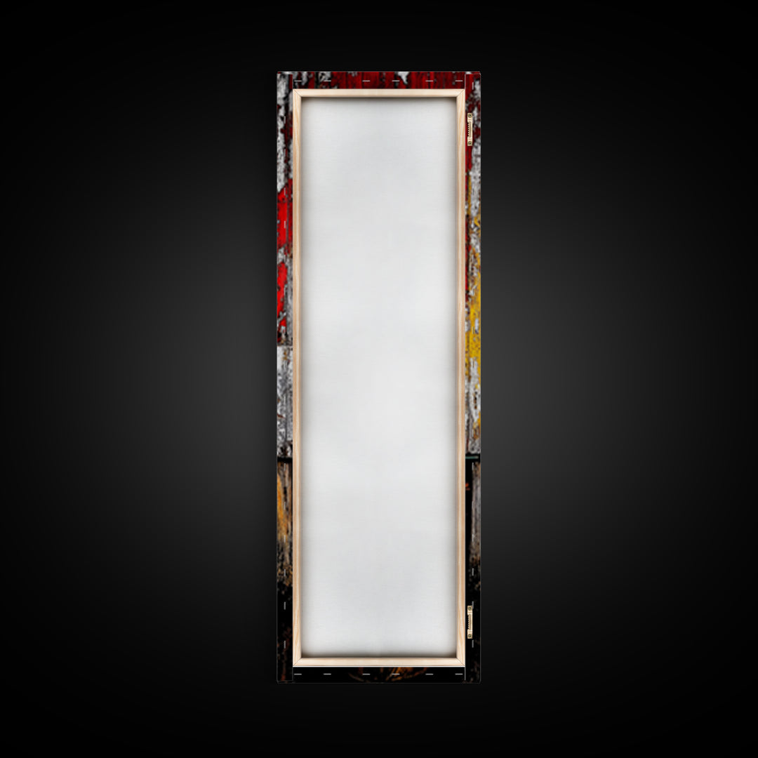 Rustic Barn Boat Reflection Painting Framed Canvas Print | Nautical Wall Art | Rustic Decor | Coastal Painting | Maine Oil Painting