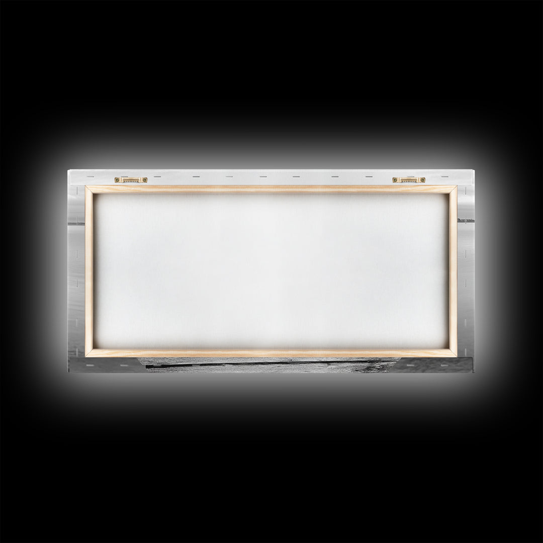 Dock, Nautical Wall Art, Extra Wide Art, Coastal Decor, Moody Art, Minimalist Art, Above Bed Wall Art, Framed Canvas Print