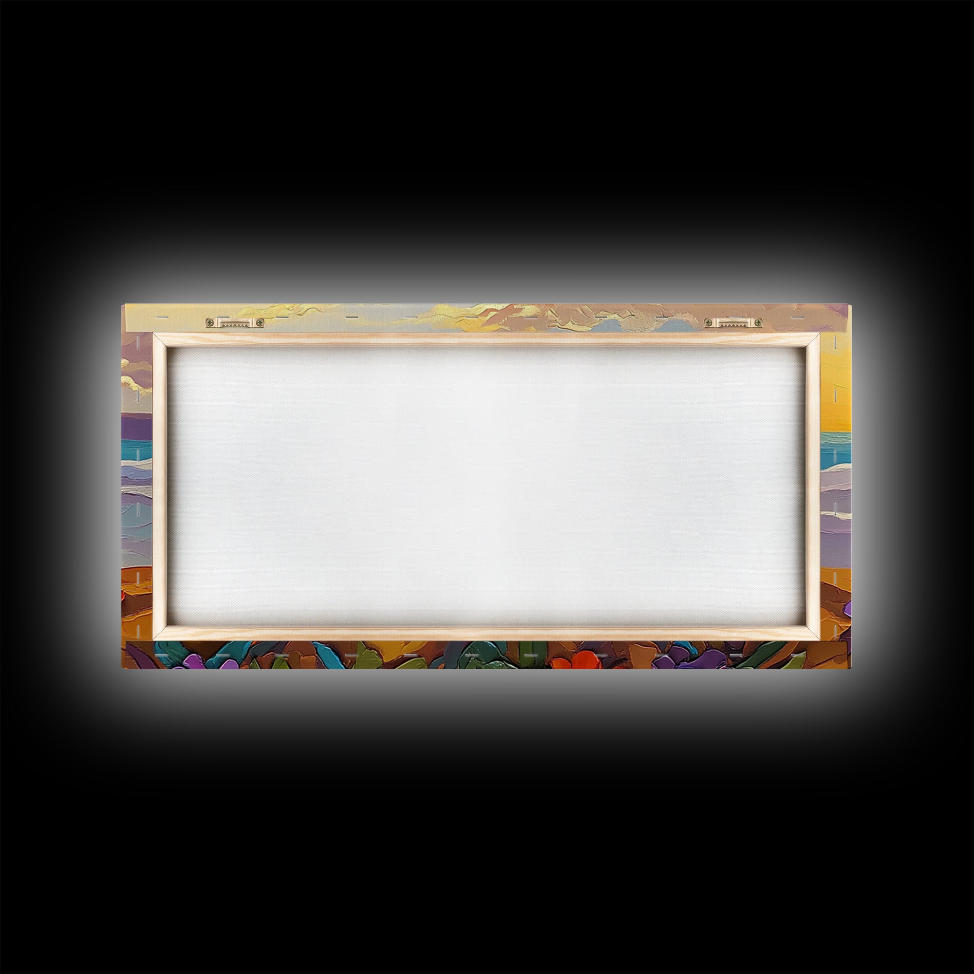 Bald Eagle Nest, bird art, mountain painting, moody art, southwest wall art, patriotic decor, nature art, Framed Canvas Print