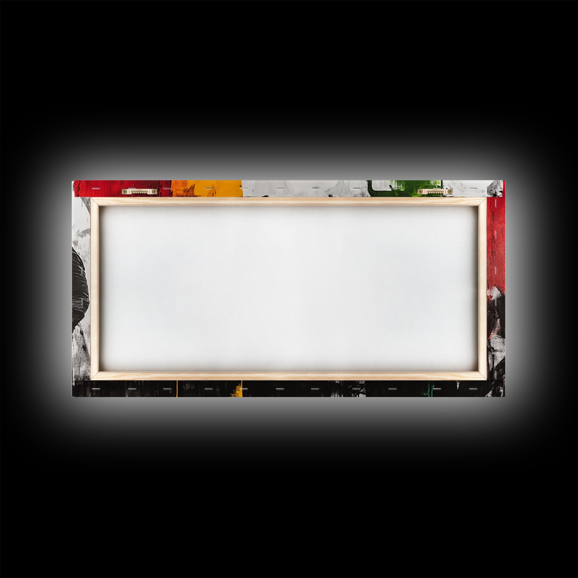 Abstract Portrait, moody art, dark romance painting, chicano art, black and white painting, modern wall decor, Framed Canvas Print