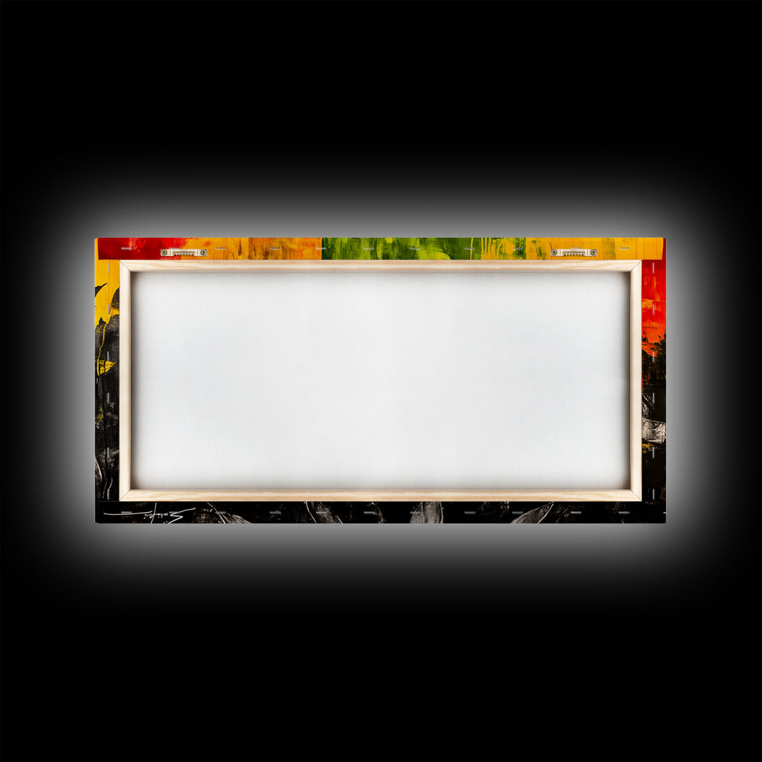 Agave Plant, southwest wall art, botanical prints, desert painting, abstract painting, extra wide art, framed canvas print, boho art