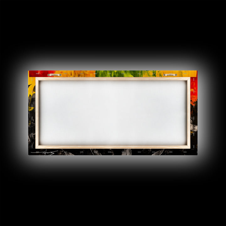 Agave Plant, southwest wall art, botanical prints, desert painting, abstract painting, extra wide art, framed canvas print, boho art