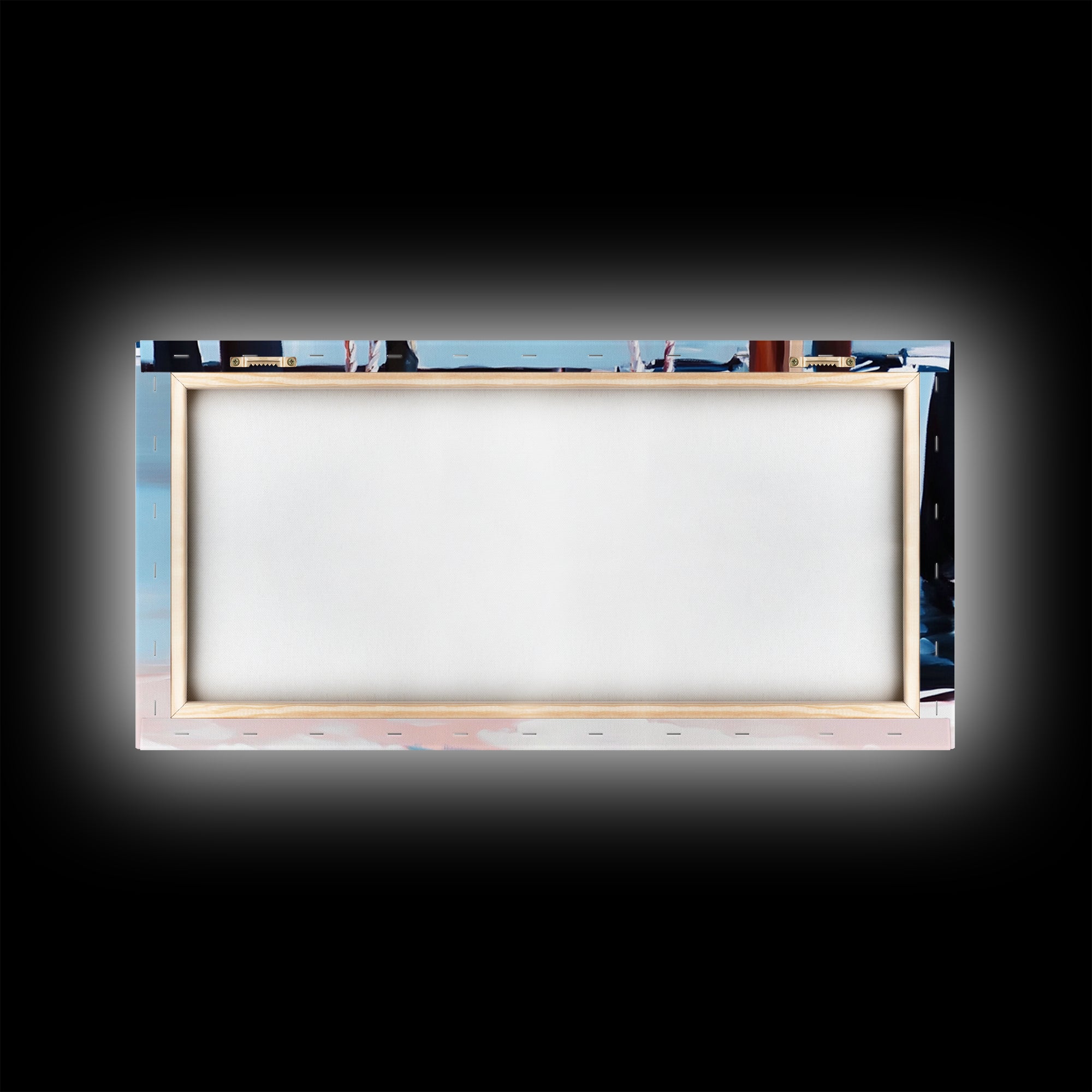 Coastal Swing Painting, Nautical Wall Art, Coastal Decor, Beach House Art, Panoramic Art, Canvas Print, Rustic Art, Guest Room Art