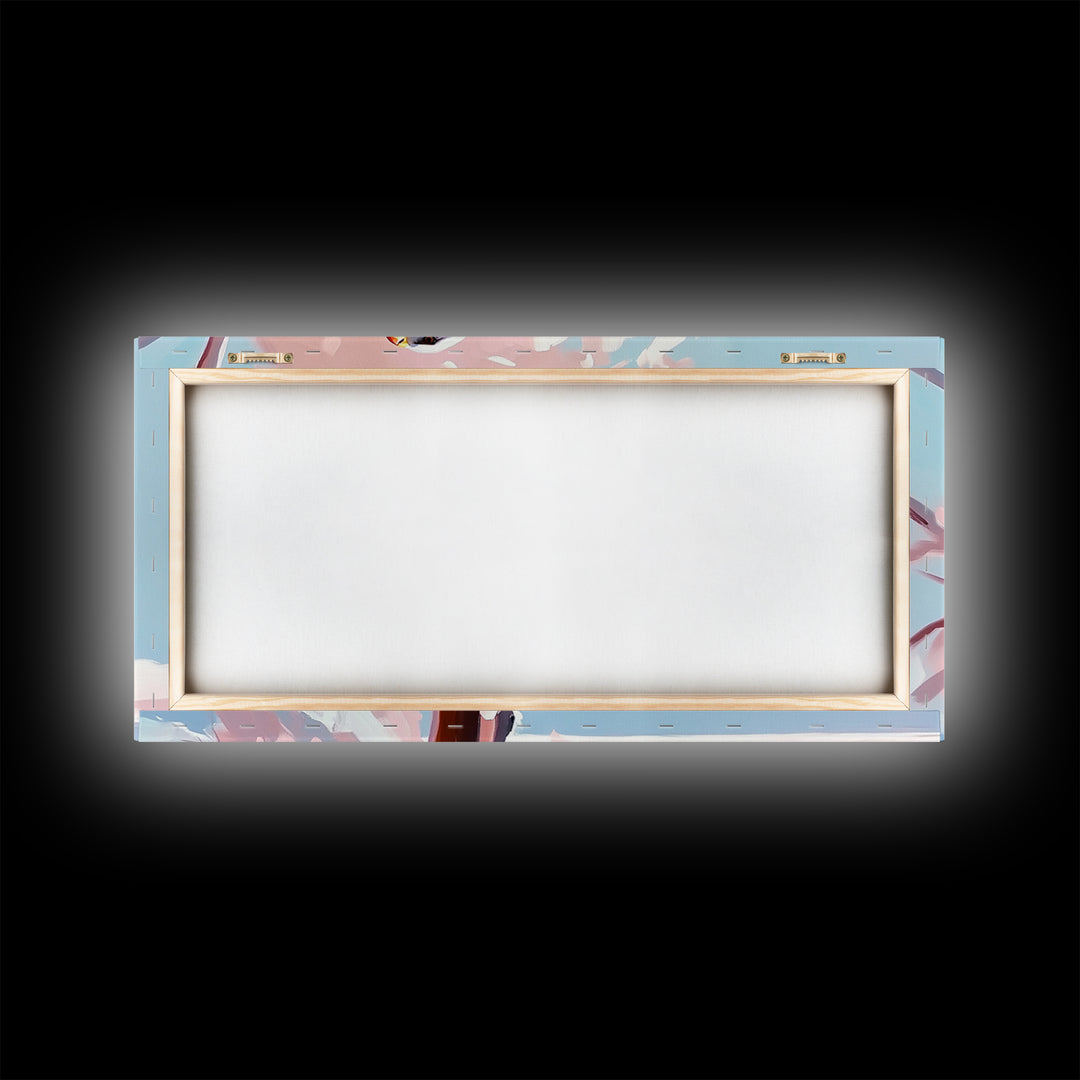 Bald Eagle, bird art, patriotic painting, wildlife painting, cherry blossom painting, vintage Christmas, canvas print