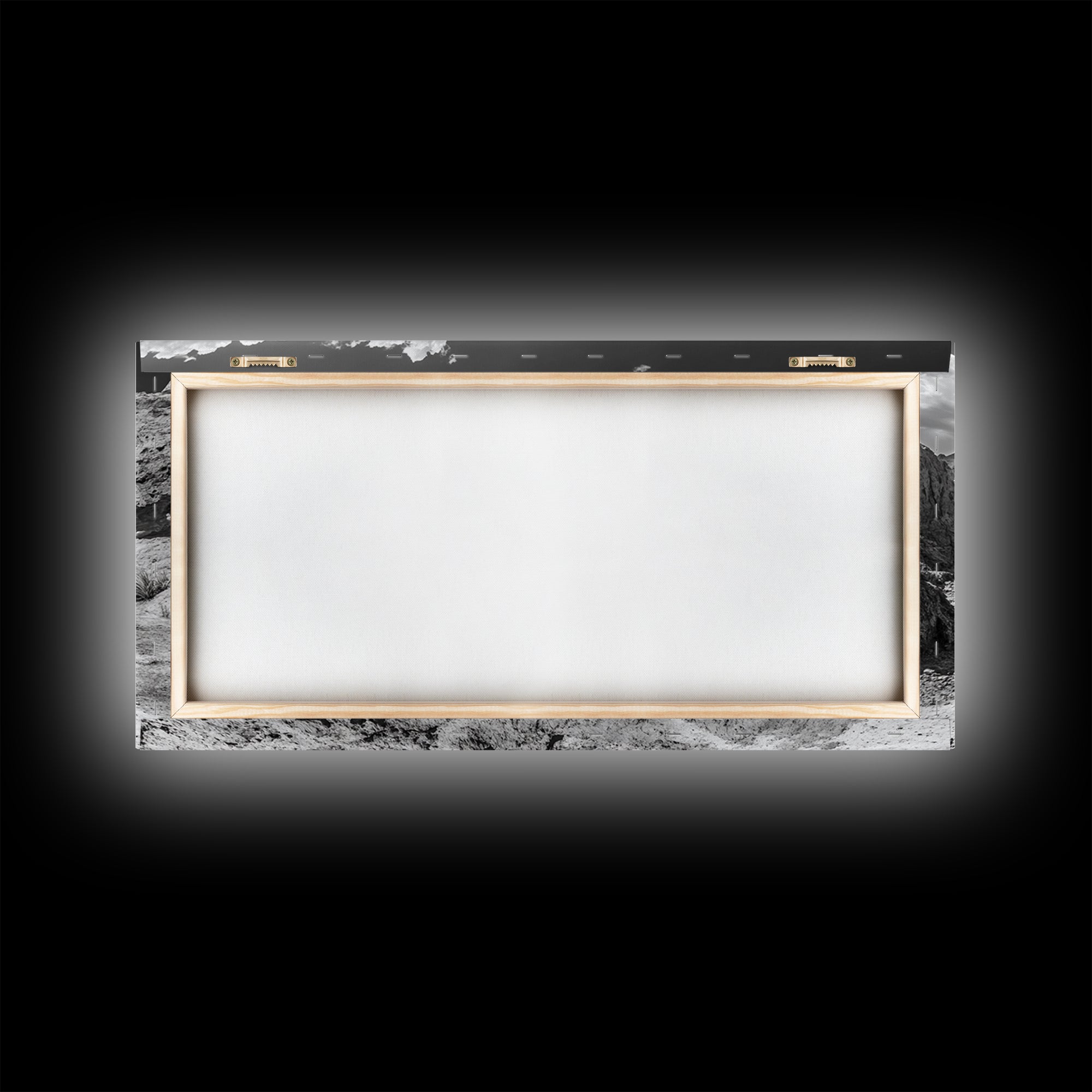 Desert Oasis Reflection Canvas Print Joshua Tree Art Southwest Wall Art Panoramic Art Above Sofa Art Gift Idea Rustic Wall Art