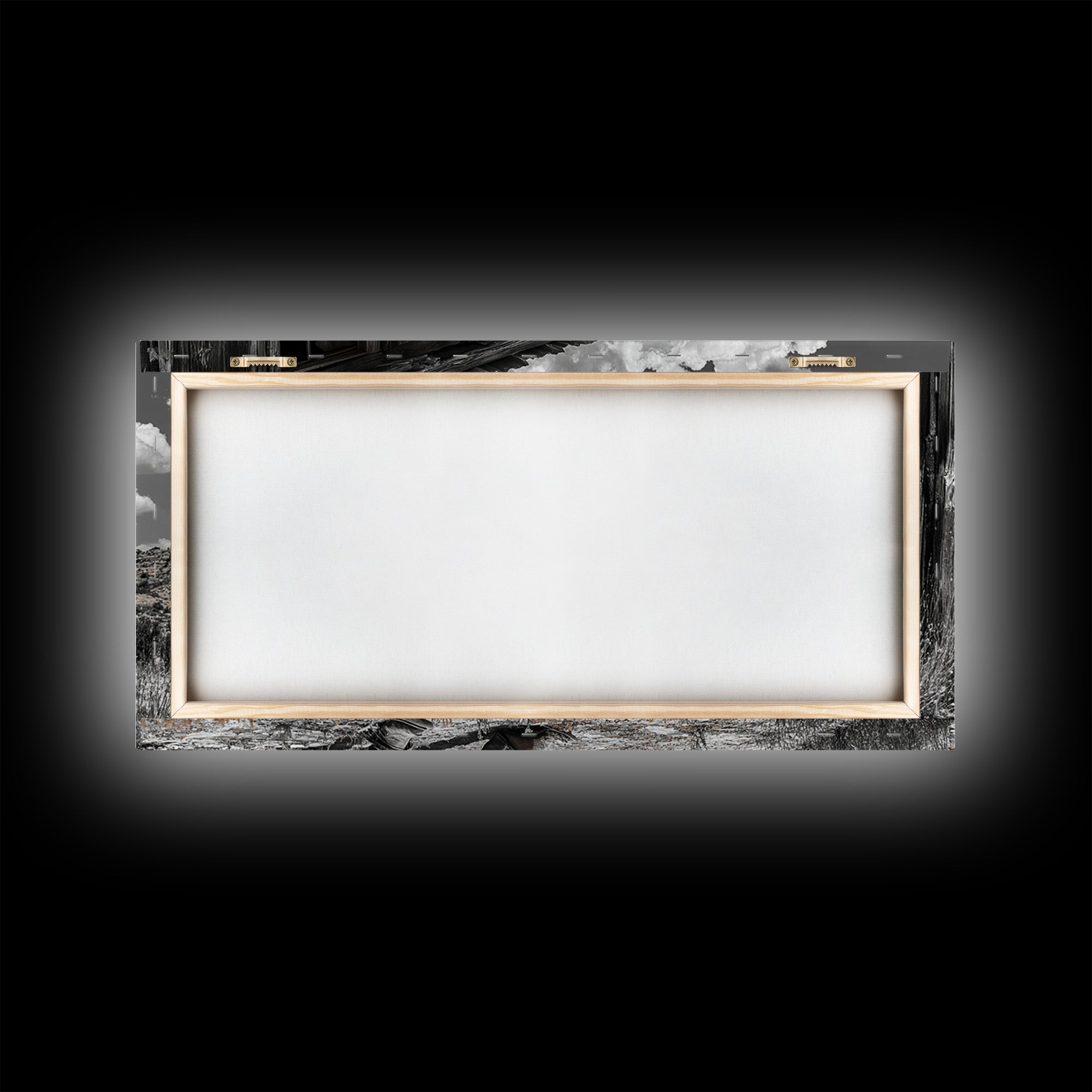 Cowboy Cabin Framed Canvas Print | Rustic Wall Art | Southwest Decor | Chicano Art | Above Couch Art | Moody Art | Western Landscape Art