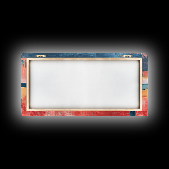 Desert Landscape Art, Framed Canvas Print, Joshua Tree Art, Southwest Wall Art, Extra Wide Art, Above Bed Wall Art, Boho Art, Rustic Decor