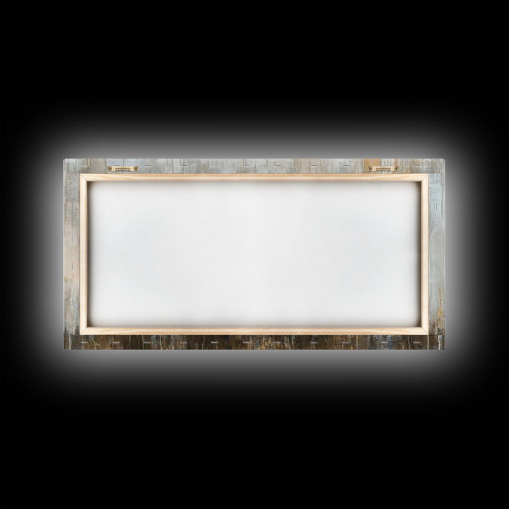 Bison Painting, Framed Canvas Print, Rustic Wall Art, Moody Art, Southwest Wall Art, Extra Wide Art, Farmhouse Art, Above Couch Art