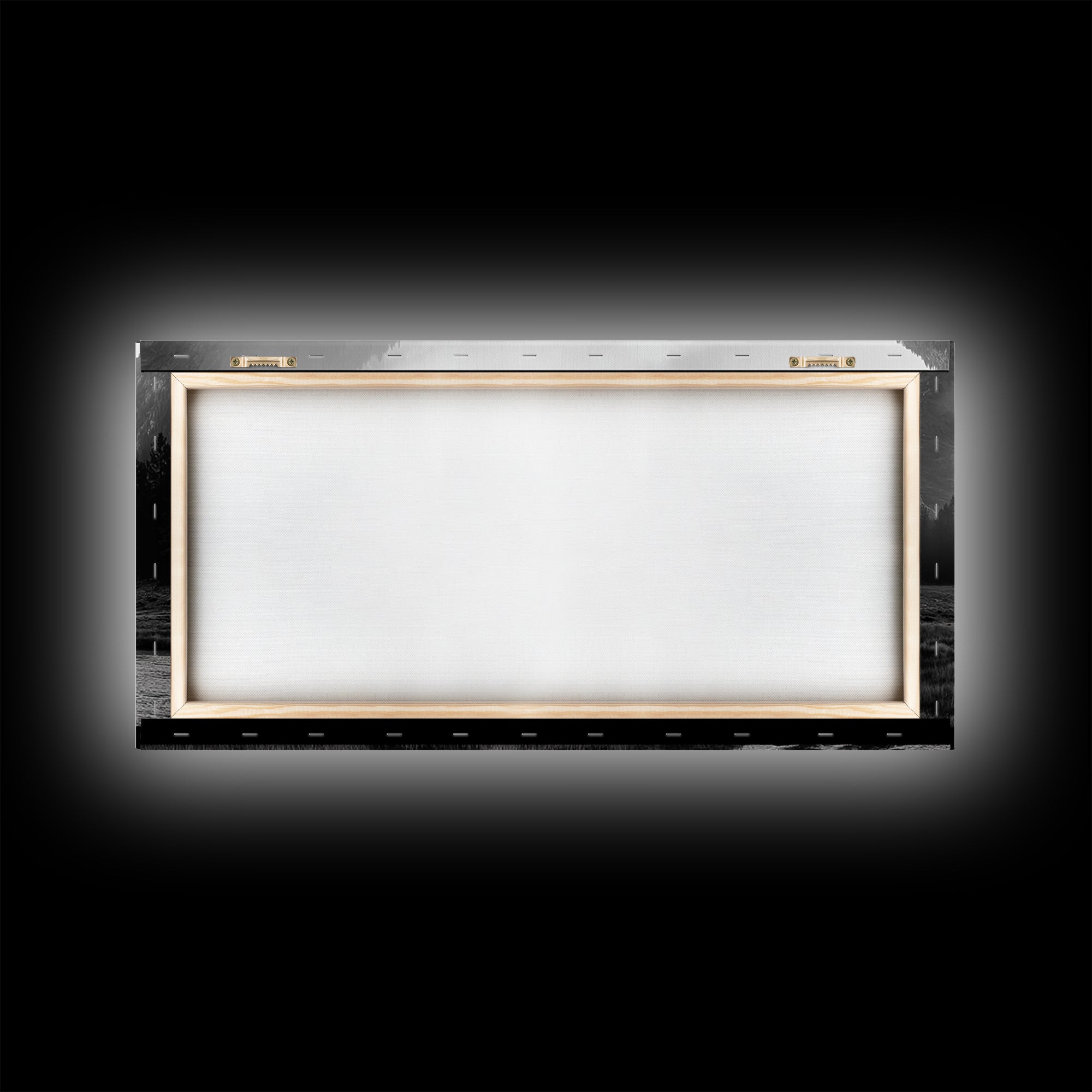 Autumn Tree in Fog, smoky mountain art, pine tree art, wabi sabi art, forest at dusk painting, fall wall art, rustic decor, Framed Canvas Print