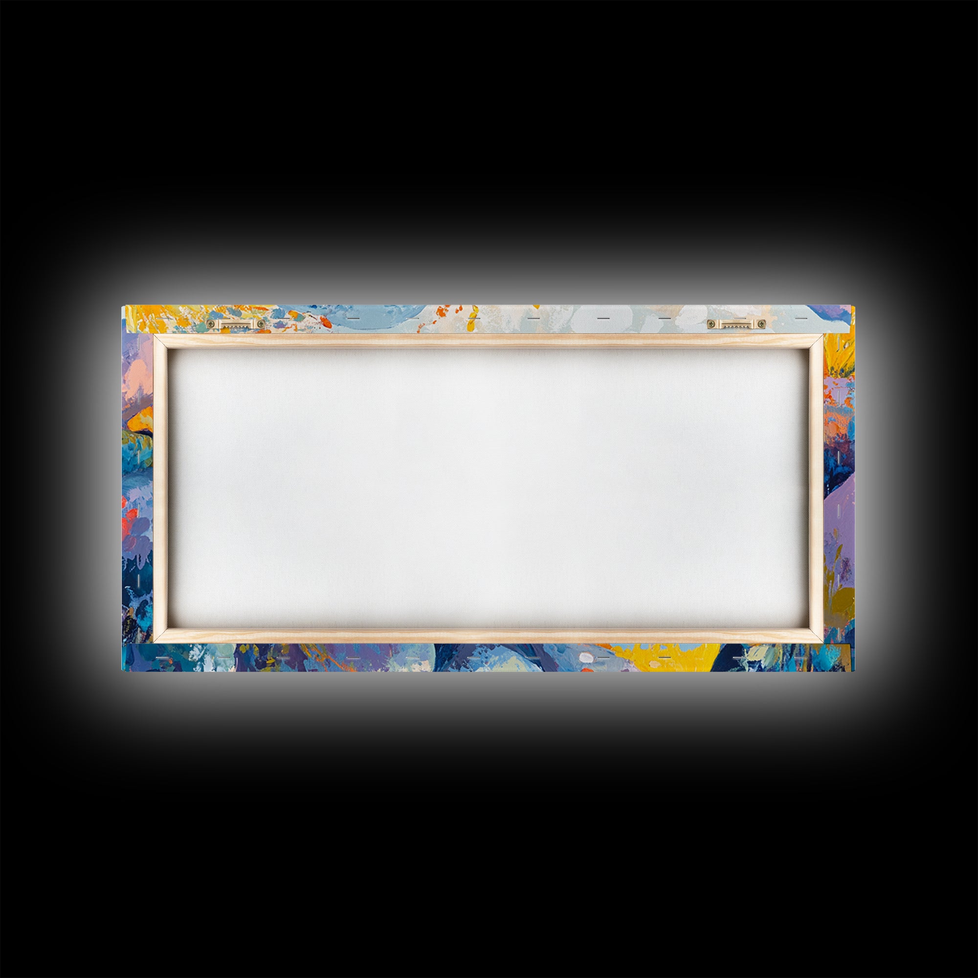 River Rocks, Whimsical Art, Mosaic Wall Art, Boho Art, Teal Wall Art, Nature Inspired Art, Abstract Landscape, Canvas Print, Gift Idea Her