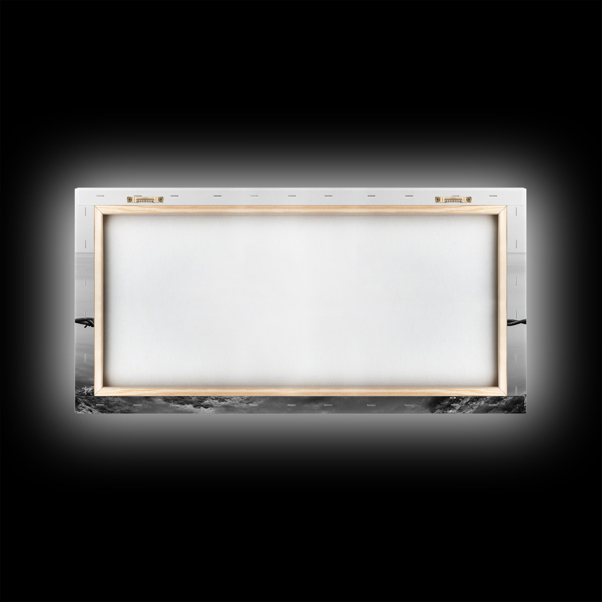 Barbed Wire, rustic decor, farmhouse art, minimalist black and white, modern wabi sabi wall art, textured art, panoramic art, Canvas Print