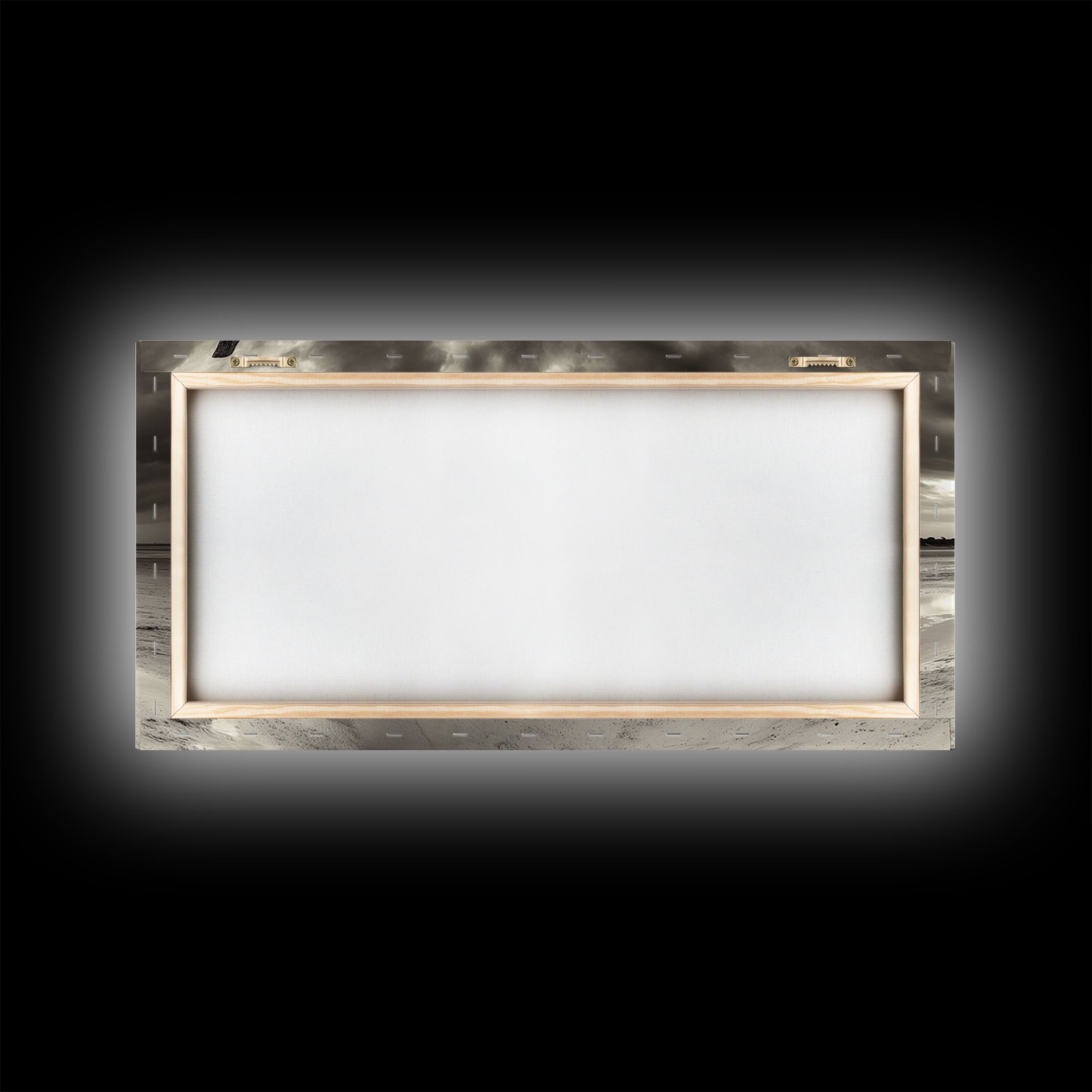 Abandoned Boat, Nautical Wall Art, Coastal Decor, Seascape Painting, Rustic Wall Art, Dramatic Sky, Framed Canvas Print, Panoramic Art