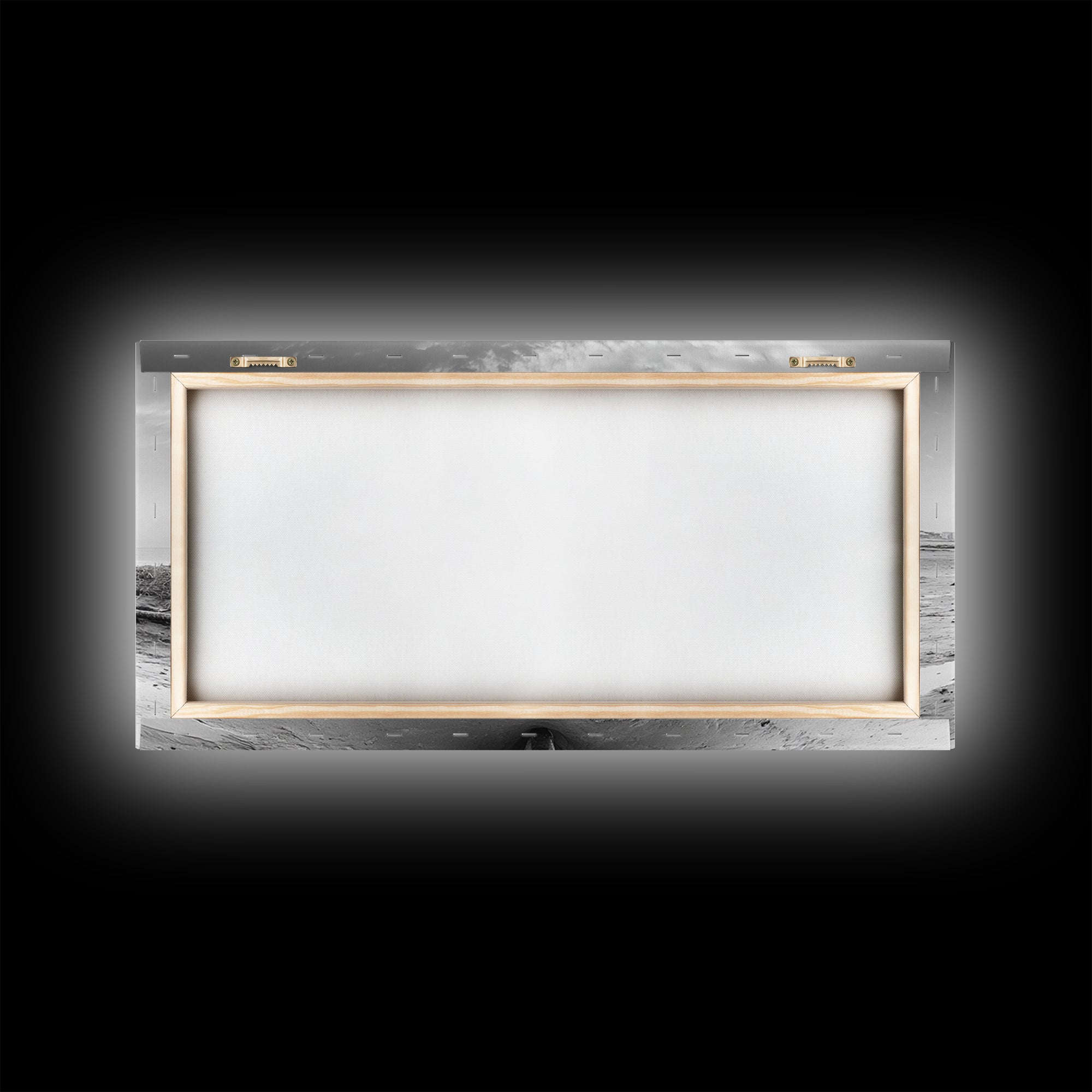 Beached Boat, Nautical Wall Art, Rustic Decor, Coastal Landscape Art, Extra Wide Art, Panoramic Painting, Canvas Print