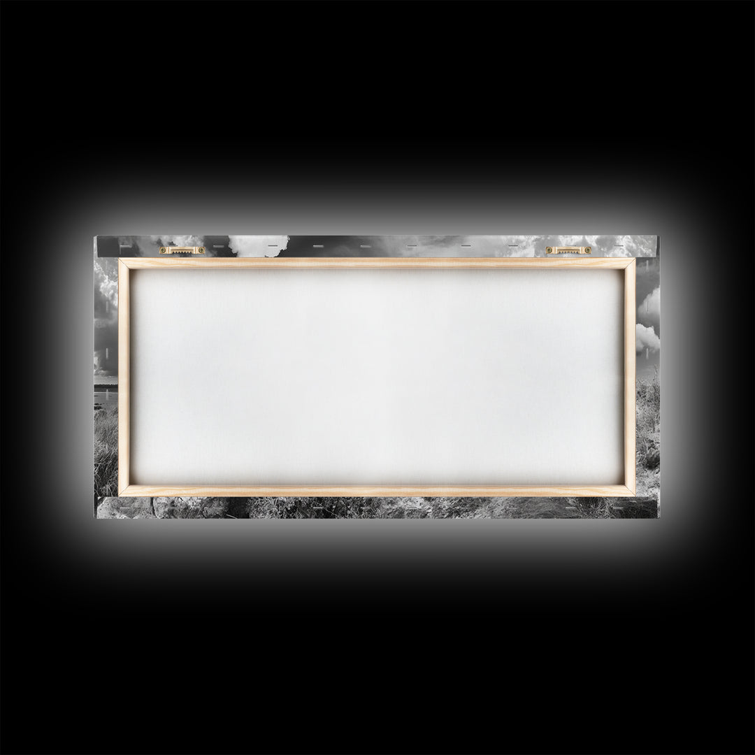 Desert Landscape, Joshua tree art, rustic decor, botanical prints, scenic view, panoramic art, southwest wall art, Canvas Print