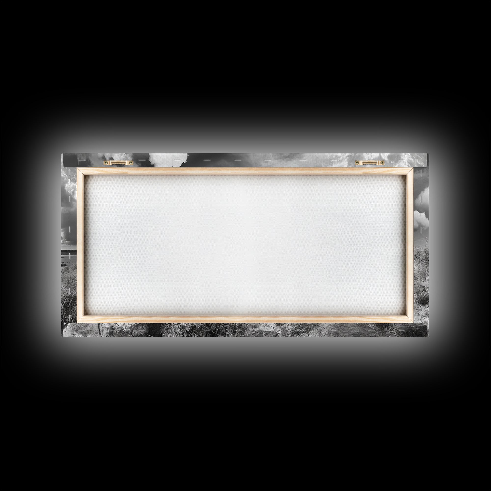 Desert Landscape, Joshua tree art, rustic decor, botanical prints, scenic view, panoramic art, southwest wall art, Canvas Print