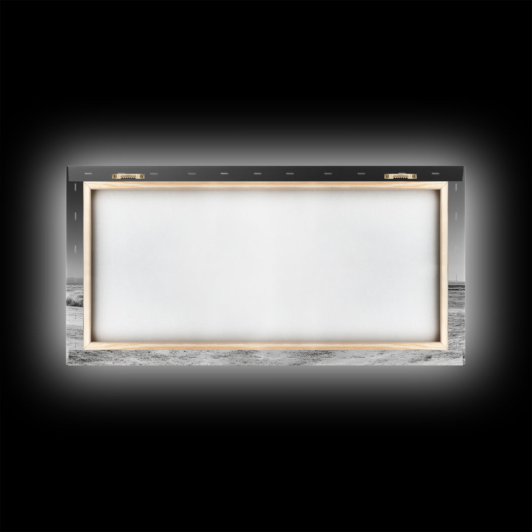 Covered wagon, rustic art, farmhouse art, western decor, landscape painting, extra wide art, panoramic art, framed canvas print