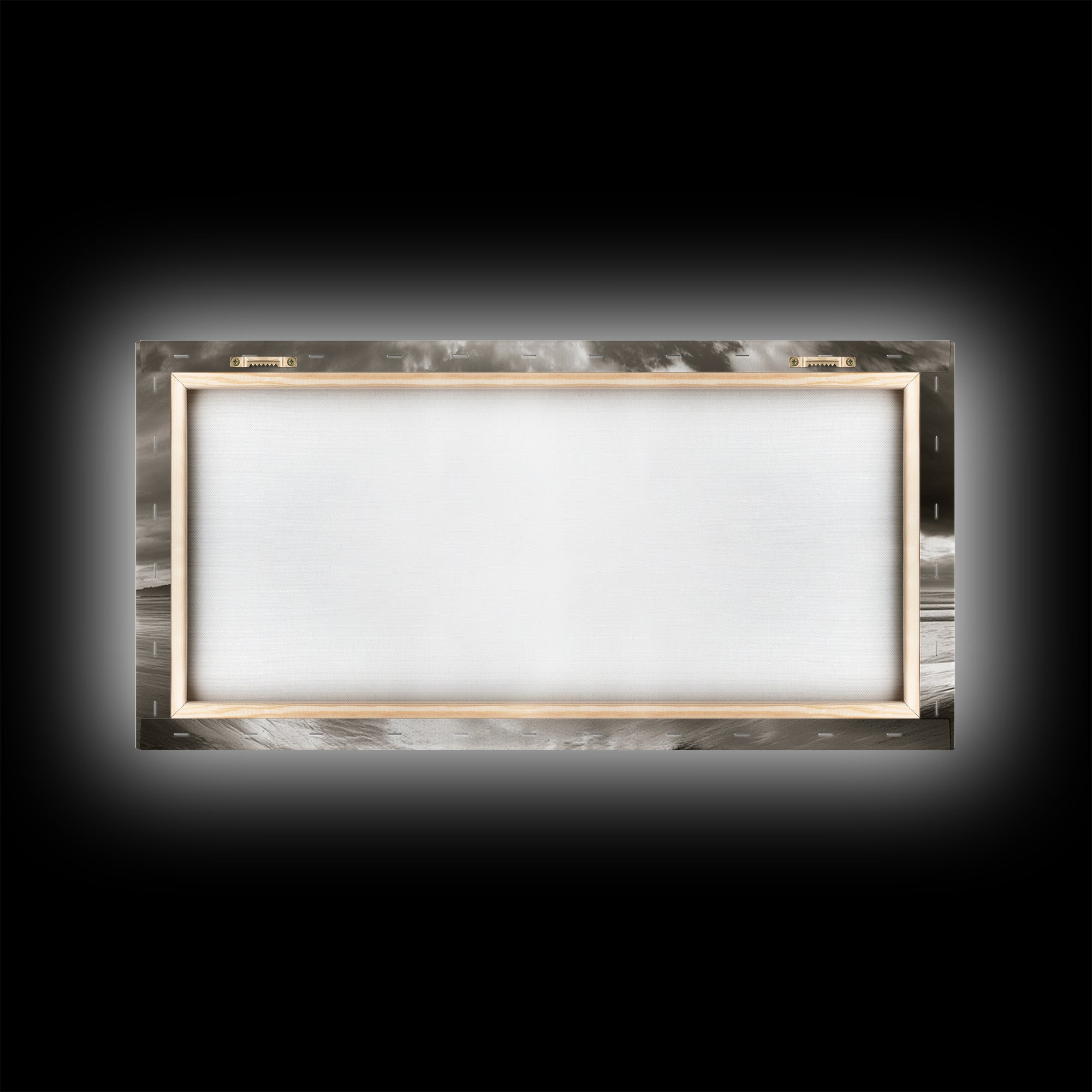 Coastal, seascape, moody art, ocean view, nautical wall art, panoramic painting, extra wide art, above bed wall art, framed canvas print