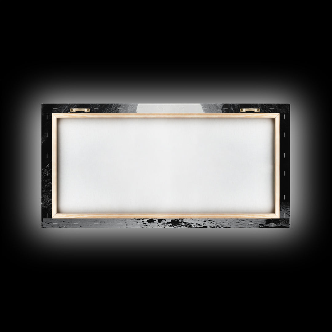 Canyon, moody art, dramatic landscape, rustic decor, wabi sabi art, minimalist art, vertical wall art, farmhouse art, framed canvas print