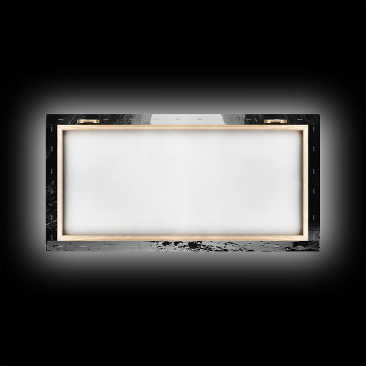 Canyon, moody art, dramatic landscape, rustic decor, wabi sabi art, minimalist art, vertical wall art, farmhouse art, framed canvas print