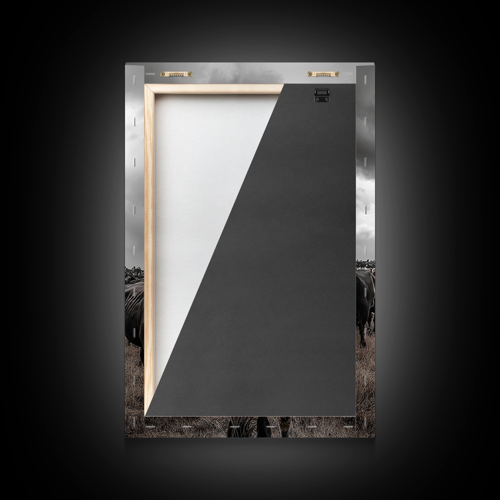 Cowboy, western art, cattle drive, ranch wall decor, framed canvas print, rustic farmhouse art, moody cowboy, country life painting