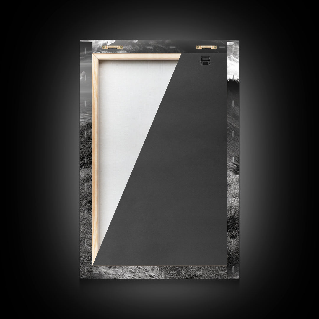 Coastal Pathway, coastal landscape art, seascape painting, nature trail print, ocean decor, beach house art, framed canvas print, nautical decor