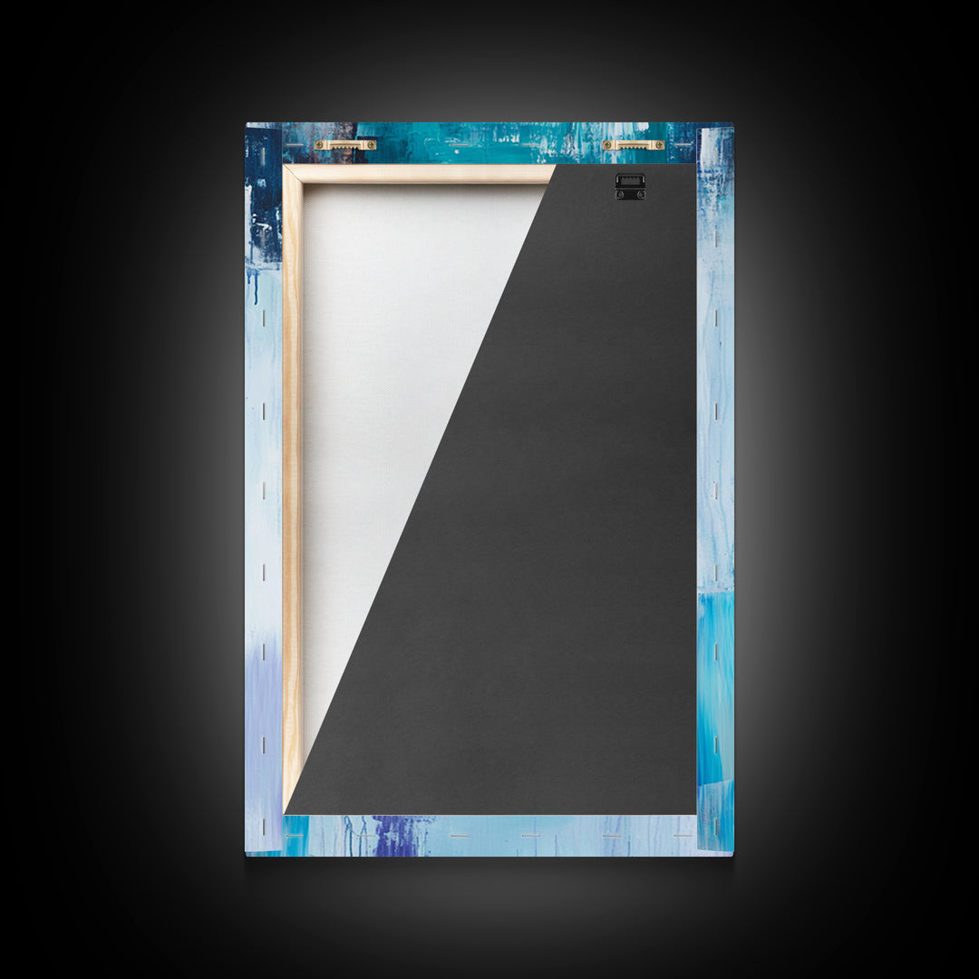 Blue Moccasins, boho art, whimsical art, teal wall art, folk art, rustic art, gift idea for her, original painting, canvas print