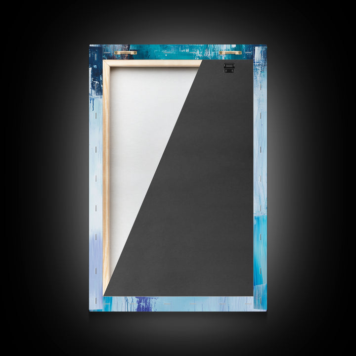 Blue Moccasins, boho art, whimsical art, teal wall art, folk art, rustic art, gift idea for her, original painting, canvas print