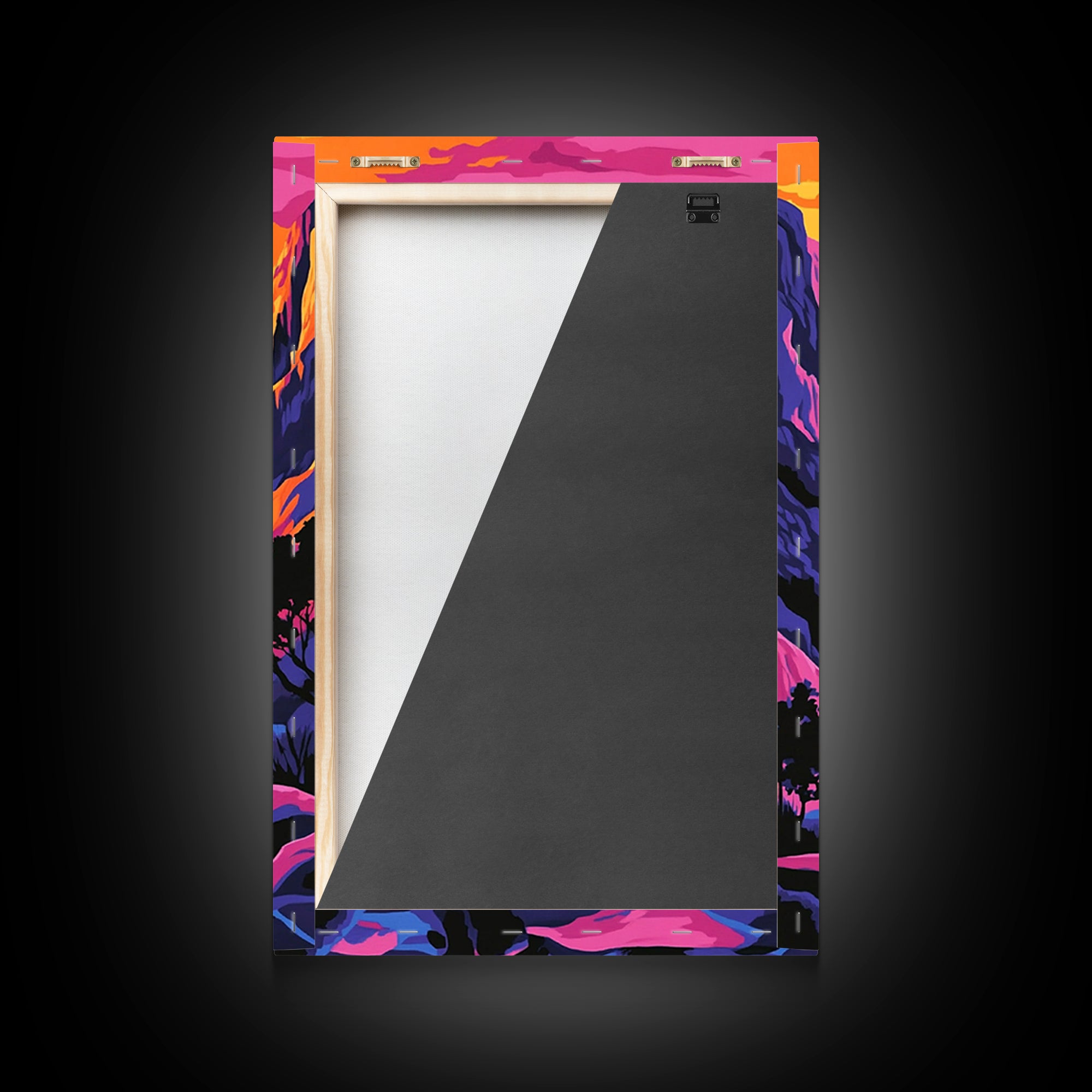 Canyon Sunset, Landscape Painting, Pink Orange Wall Art, Canvas Print, Southwest Wall Art, Nature Wall Art, Rustic Art, Gift Idea