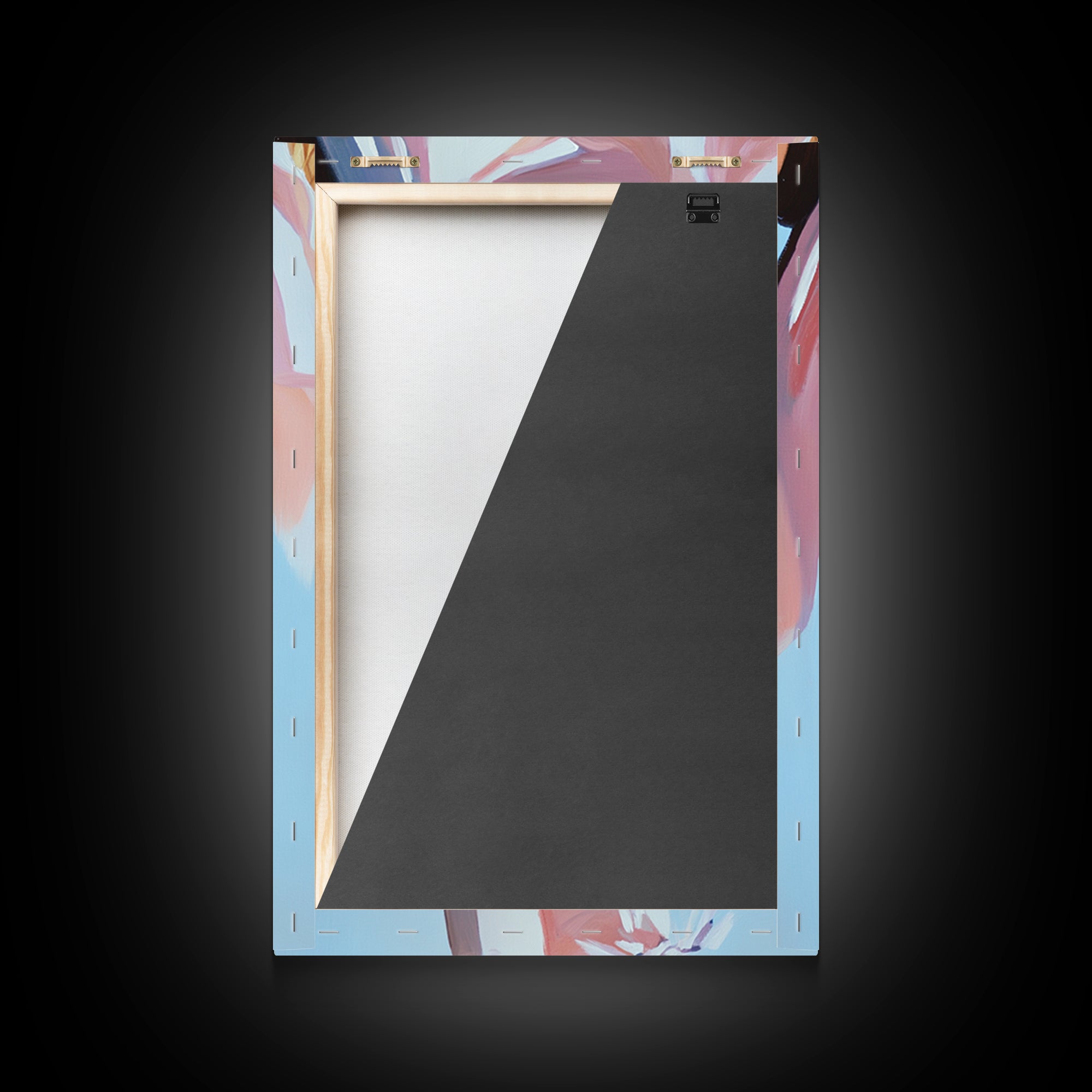 Cowgirl Boots, black cowgirl painting, coastal cowgirl wall art, rustic decor, light pink wall art, western aesthetic, Framed Canvas Print