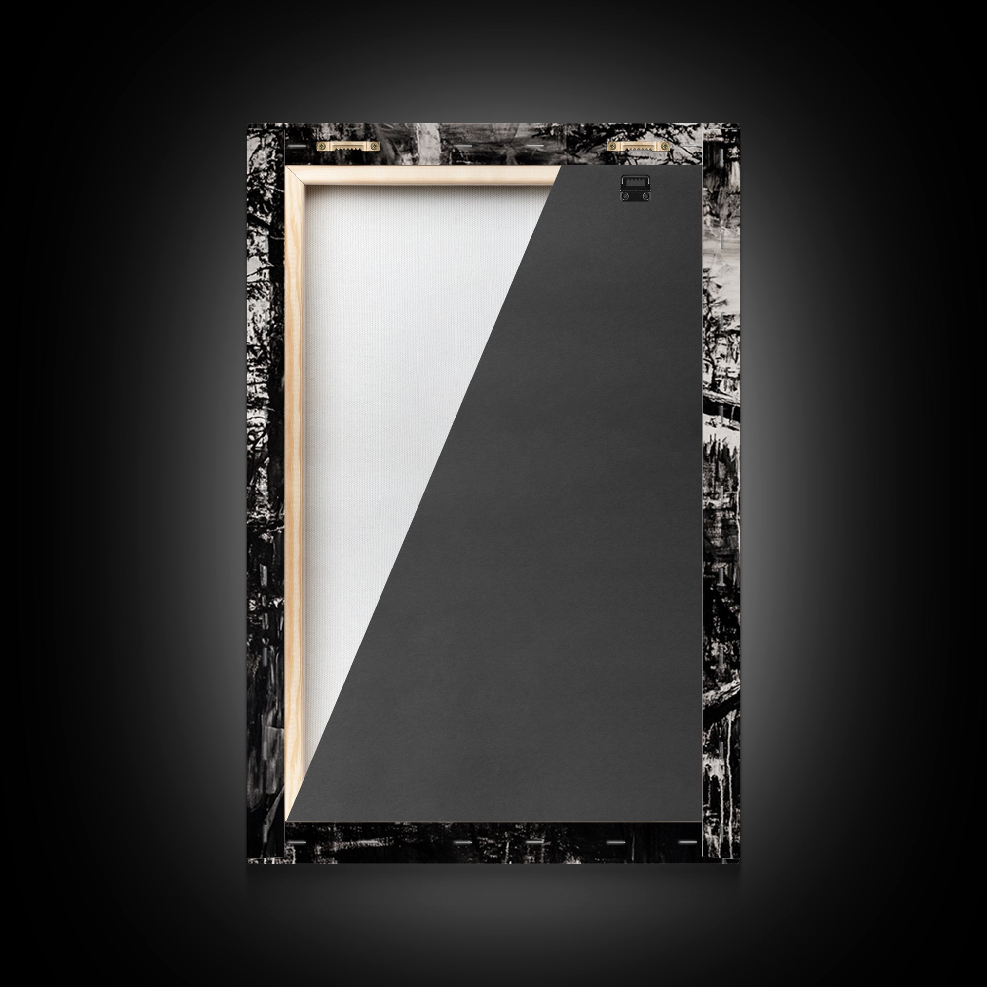 Bald Eagle, majestic bird, black and white, rustic decor, wildlife painting, nature art, framed canvas print, farmhouse wall art