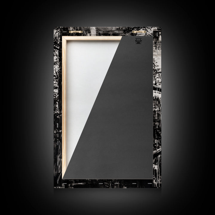 Bald Eagle, majestic bird, black and white, rustic decor, wildlife painting, nature art, framed canvas print, farmhouse wall art