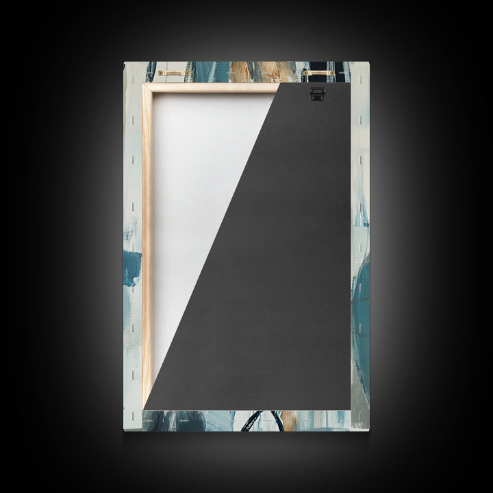 Abstract Horse, Moody Art, Horse Wall Art, Coastal Cowgirl Wall Art, Framed Canvas Print, Equestrian Decor, Rustic Art, Farmhouse Style