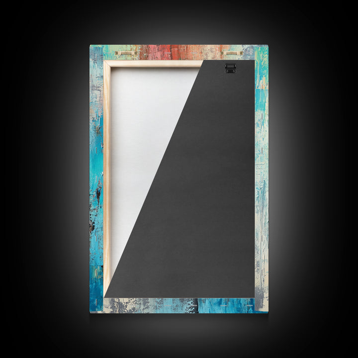 Abstract Frying Pan, kitchen art, food review kitchen art, rustic decor, geometric wall art, coffee wall art, Canvas Print