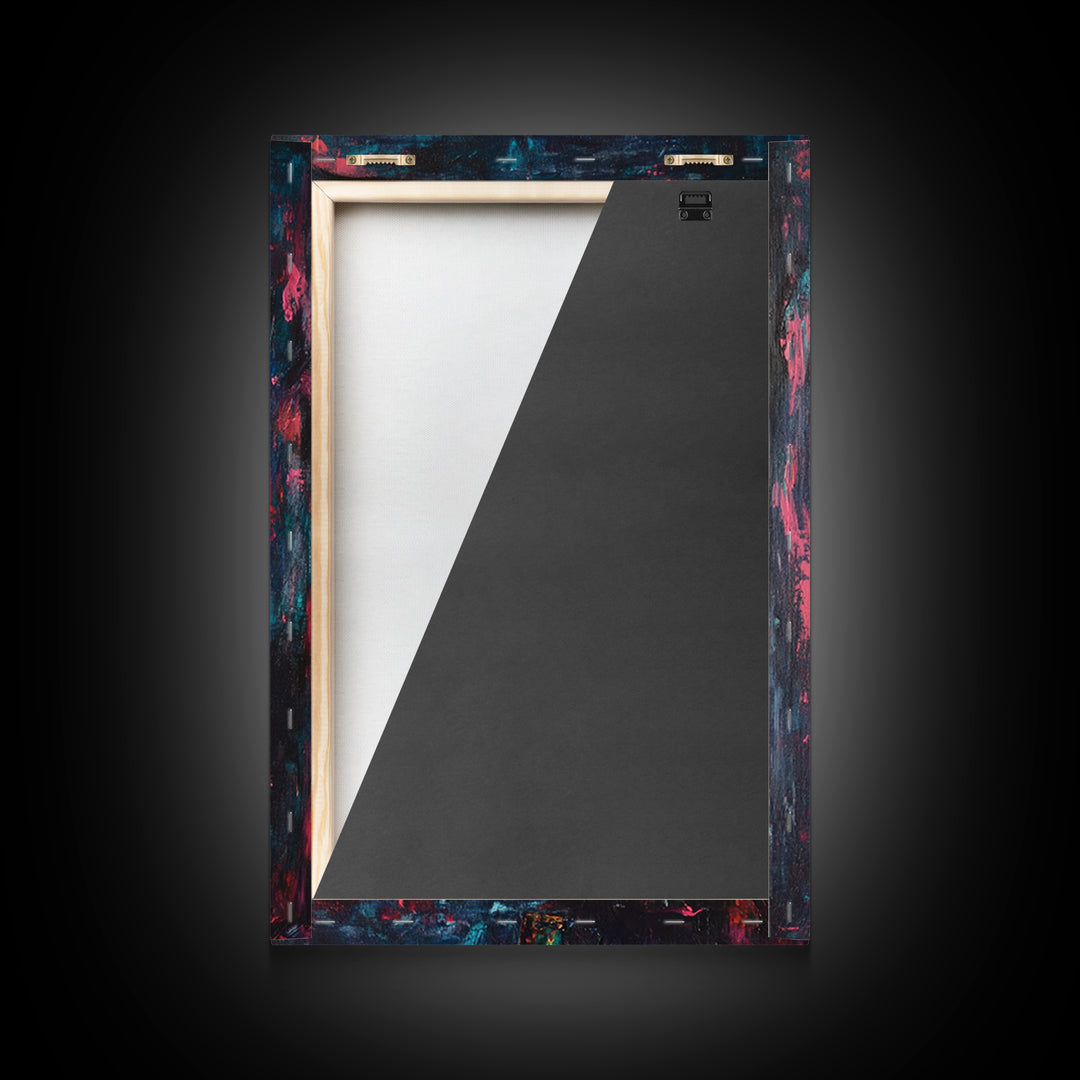 Rustic Axe Painting, dark romance painting, moody art, abstract texture art, framed canvas print, original painting, gift idea, southwest wall art