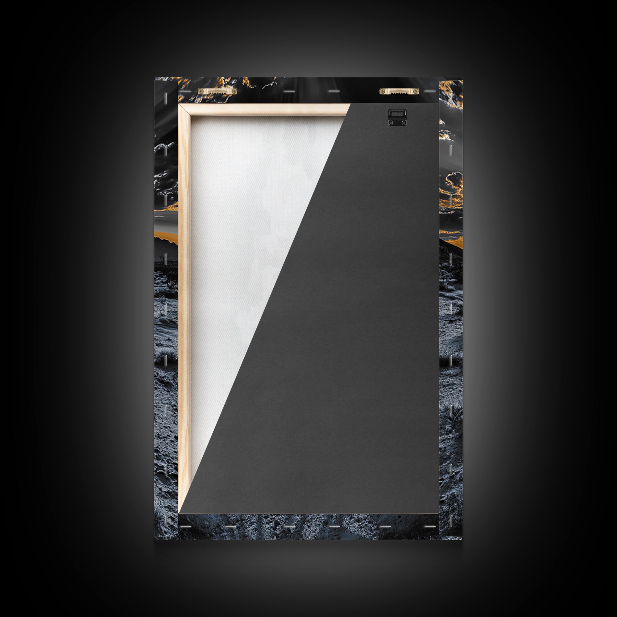 Desert Sunset, Joshua Tree Art, Moody Art, Southwest Wall Art, Landscape Painting, Rustic Art, Framed Canvas Print, Gift Idea