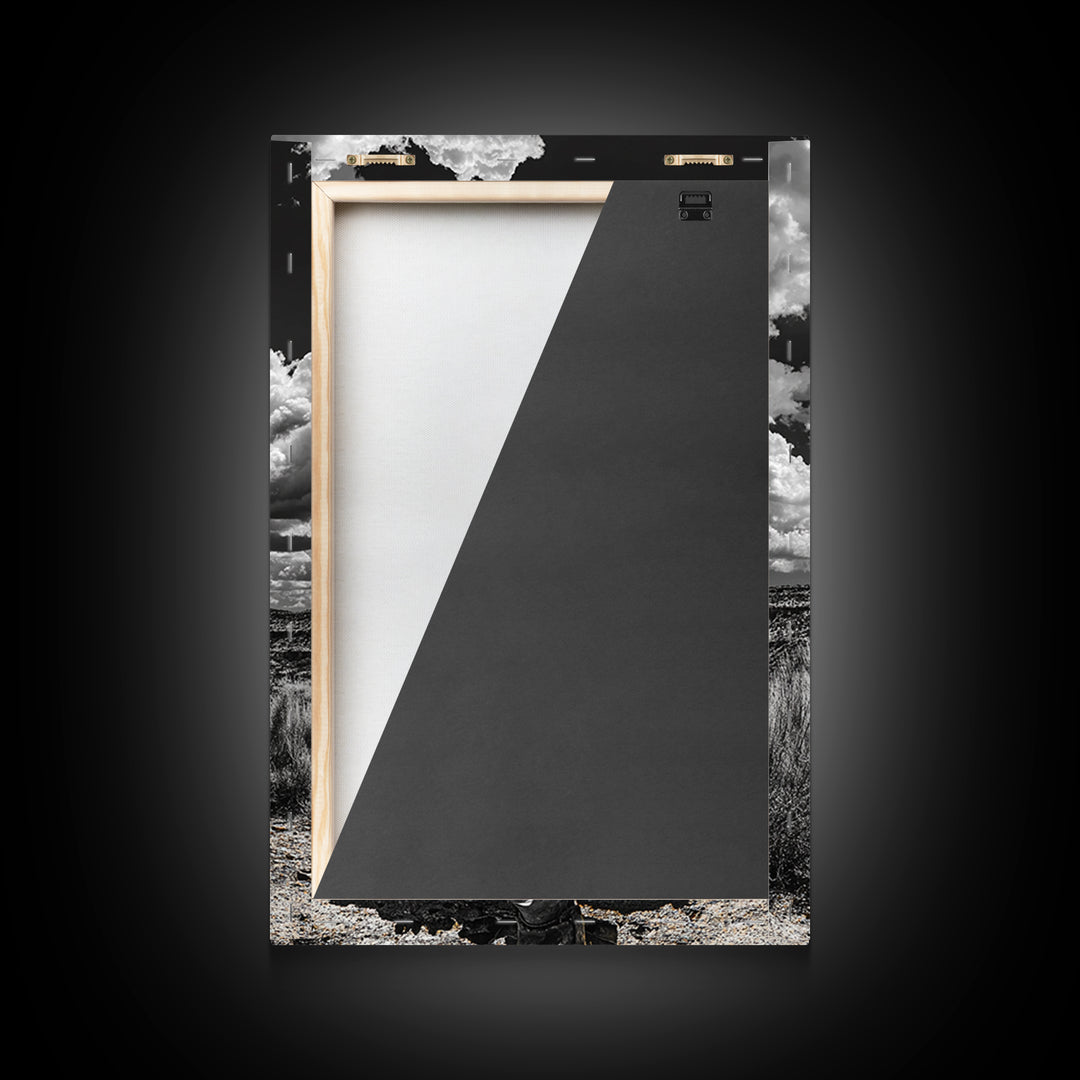 Cowboy Art, Western Wall Art, Black Cowgirl Painting, Southwest Decor, Moody Art, Rustic Home Decor, Framed Canvas Print, Gift Idea