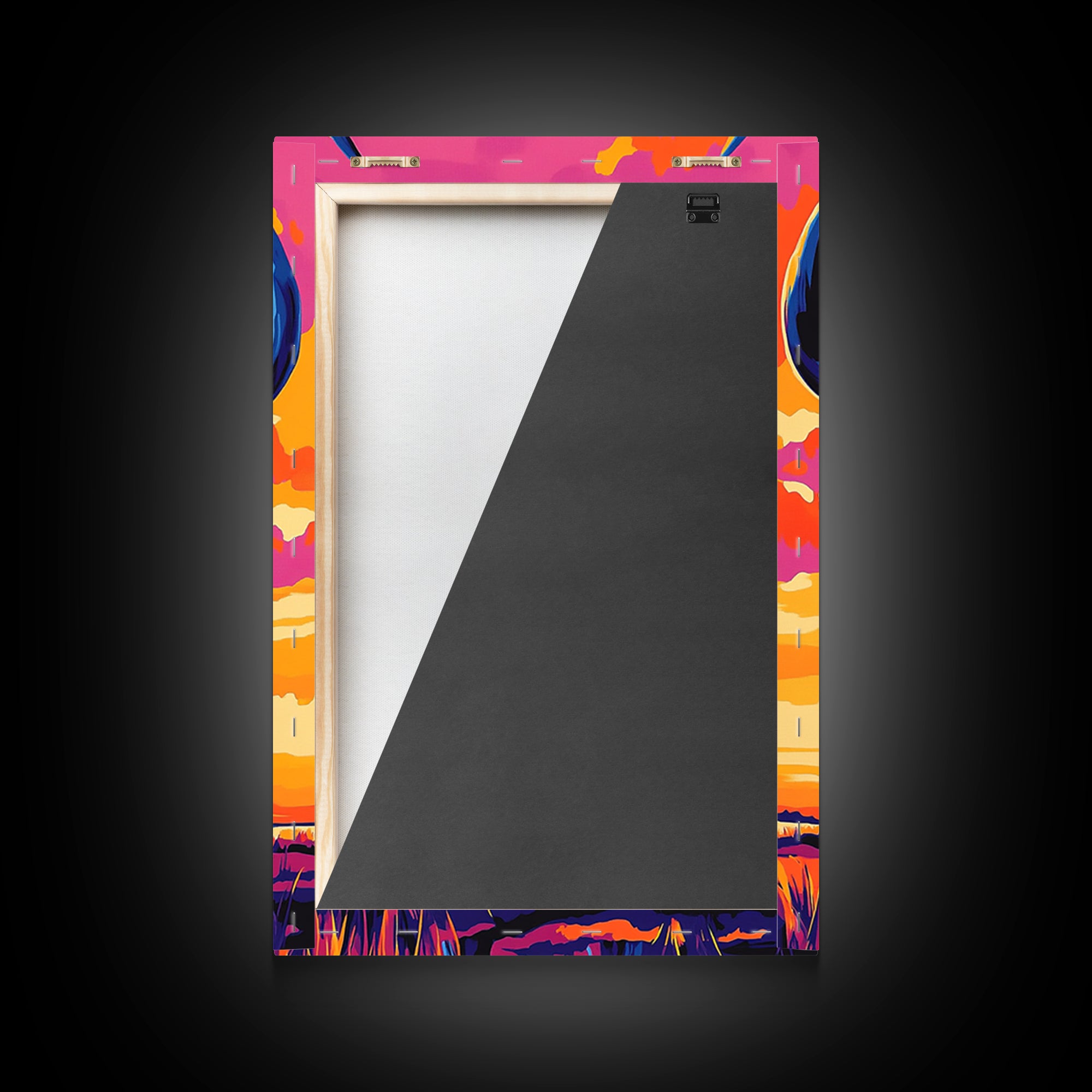 Bull Skull Art, Teal Wall Art, Rustic Wall Art, Framed Canvas Print, Moody Art, Boho Aesthetic, Extra Wide Art, Southwest Decor, Gift Idea