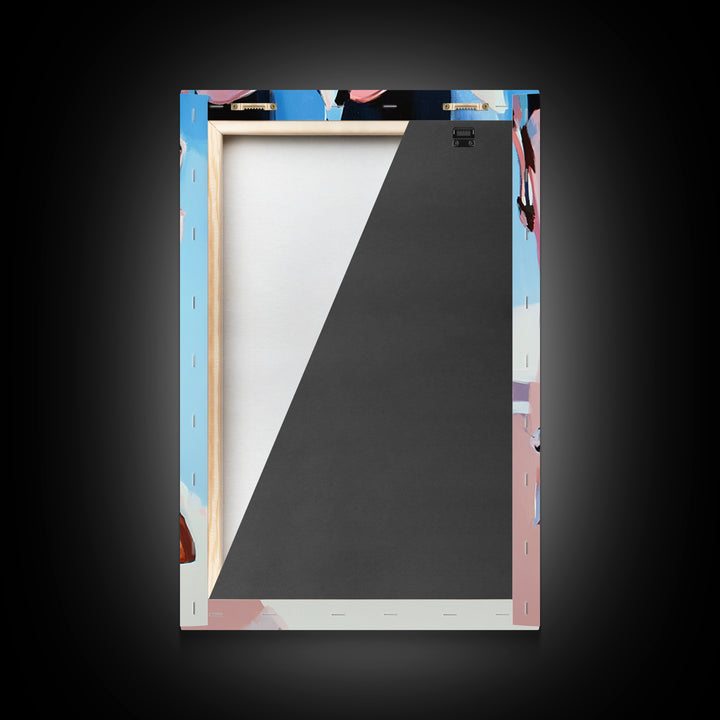 Cowboy Boots Painting, Coastal Cowgirl Wall Art, Western Decor, Farmhouse Art, Framed Canvas Print, Rustic Aesthetic, Bedroom Art, Gift Idea